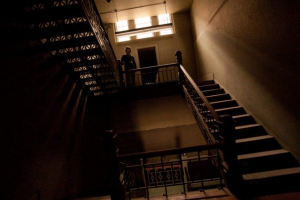 haunted stairwell inside the tennessee state prison