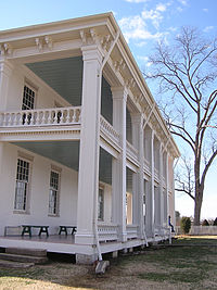 photo shows the front porches of carnton