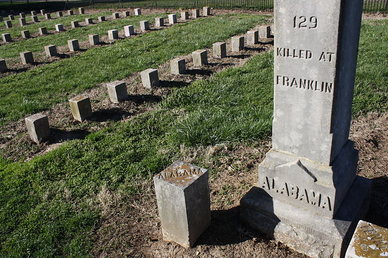 photo shows a gravestone at the mcgavock cemetery